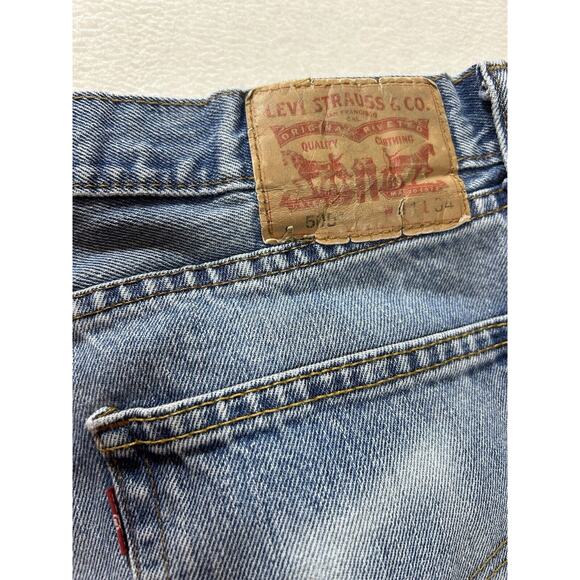 Levis 505 Jeans Mens 34x34 Red Tab Denim Reg fit Straight Leg WORN vintage 18 - Picture 4 of 4